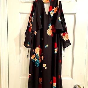 Candies cold shoulder halter dress